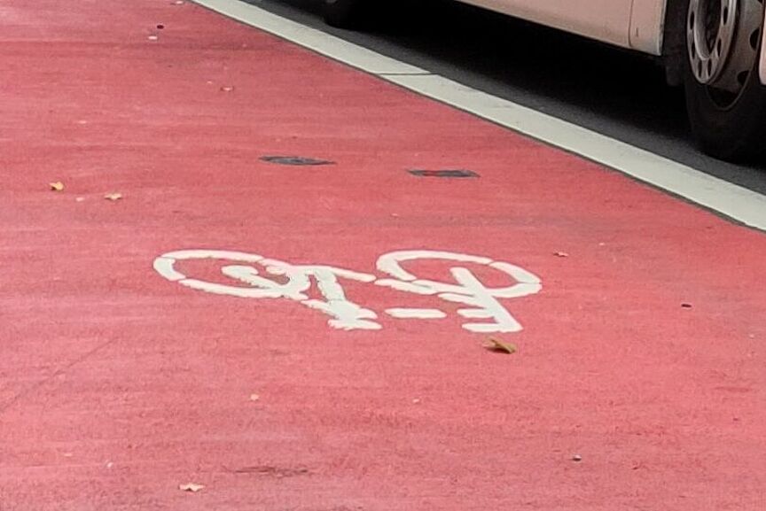 Neue Radspur Springe