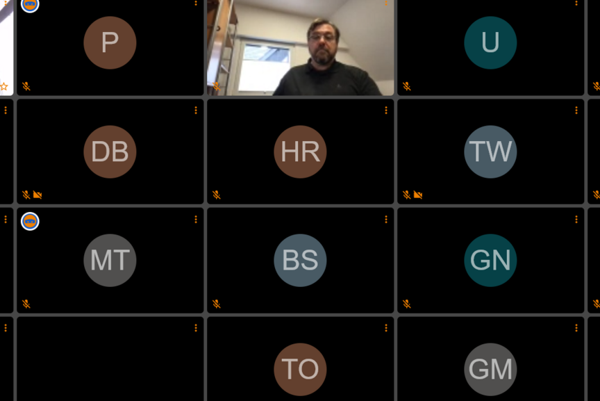 Screenshot des Treffens bei Jitsi